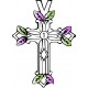 Mother's Cross Pendant 1 to 7 Stoners - by Coleman